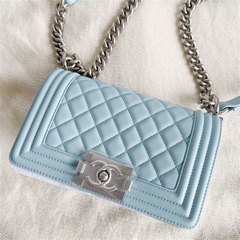 chanel boy baby blue|coco chanel boys bag.